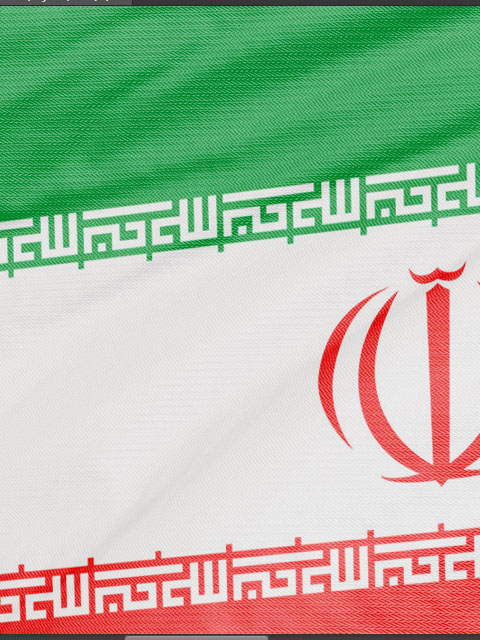 پرچم ایران با میله ایستاده PNG