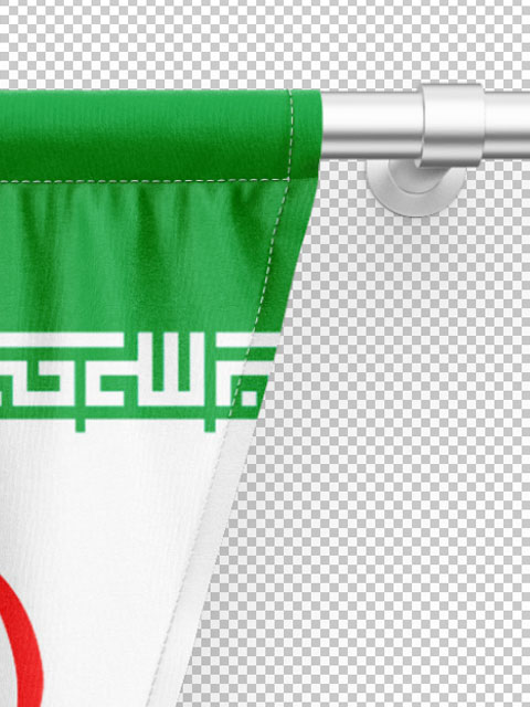 عکس پرچم سه گوش آویز ایران