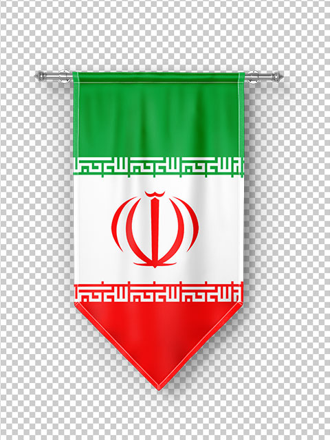 عکس پرچم آویز دیواری ایران PNG
