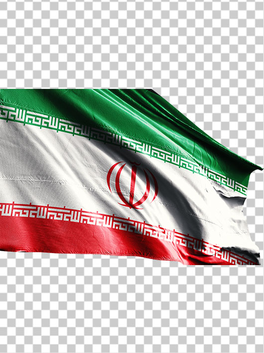 تصویر پرچم ایران از نمای نزدیک