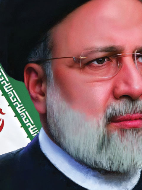 طرح بنر اطلاعیه مراسم وداع و تشییع پیکر سید ابراهیم رئیسی PSD لایه باز