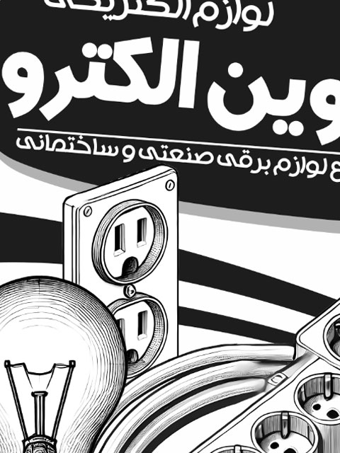 تراکت ریسو الکتریکی و برق ساختمان طرح PSD لایه باز