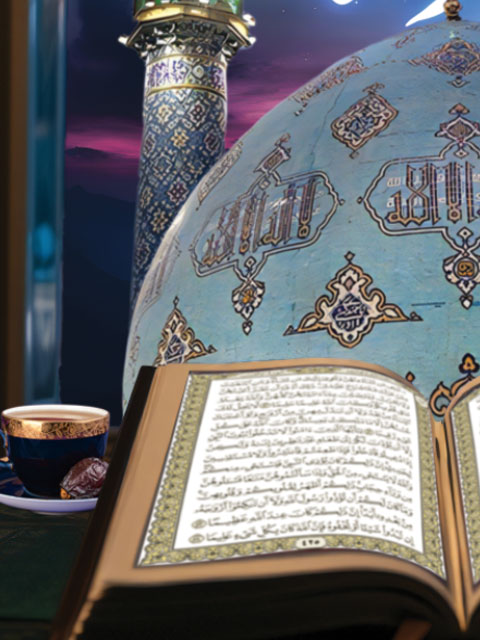 بنر تبریک حلول ماه مبارک رمضان طرح PSD لایه باز